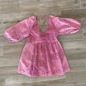 Free People Pink Mini Dress